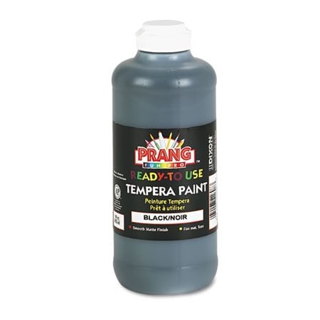 Dixon Ticonderoga Tempera Paint, Ready to Use, Nontoxic, 16 oz., Black 0 21608